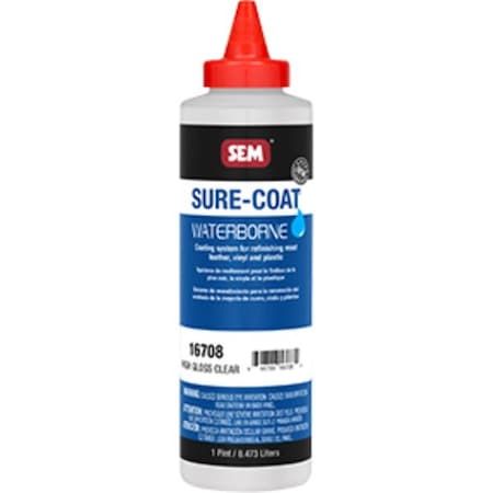 Sem Products Sure Coat Interior Paint, High Gloss Clear SEM-16708